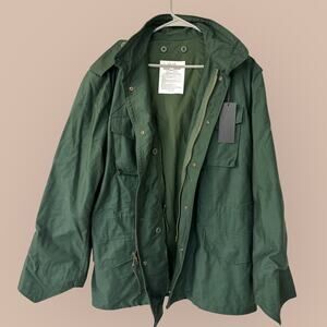 House of 11 Green Stacey Military Jacket Size Large Zip Up